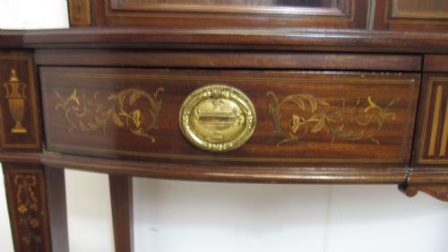A MOST EXQUISITE EDWARDIAN INLAID DISPLAY CABINET - ADDITIONAL PHOTO 8