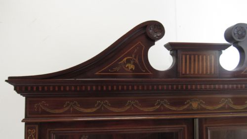 A MOST EXQUISITE EDWARDIAN INLAID DISPLAY CABINET - ADDITIONAL PHOTO 13