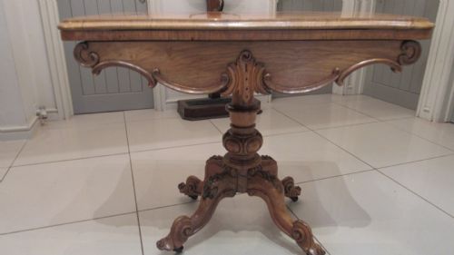 SUPERB WALNUT CARD TABLE - ADDITIONAL PHOTO 7
