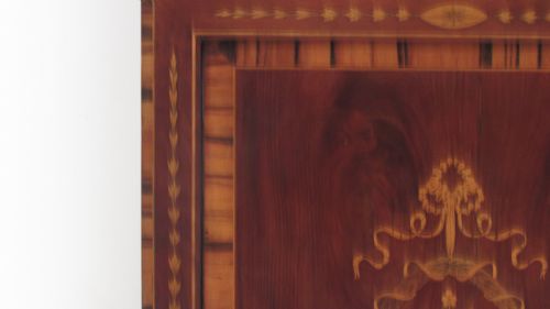 SUPERB GEORGIAN MARQUETRY LIBRARY BOOKCASE - ADDITIONAL PHOTO 24