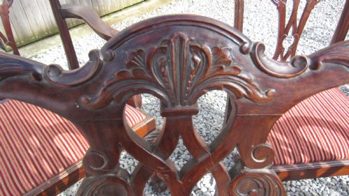 A WONDERFUL SET OF 8 CHIPPENDALE DINING CHAIRS - ADDITIONAL PHOTO 15