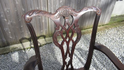 A WONDERFUL SET OF 8 CHIPPENDALE DINING CHAIRS - ADDITIONAL PHOTO 16