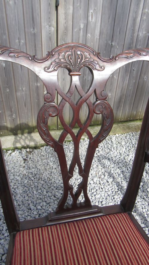 A WONDERFUL SET OF 8 CHIPPENDALE DINING CHAIRS - ADDITIONAL PHOTO 18