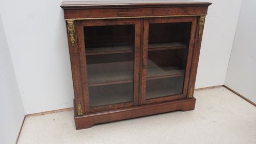 LOVELY INLAID VICTORIAN WALNUT CABINET - ADDITIONAL PHOTO 10
