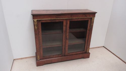 LOVELY INLAID VICTORIAN WALNUT CABINET - ADDITIONAL PHOTO 11