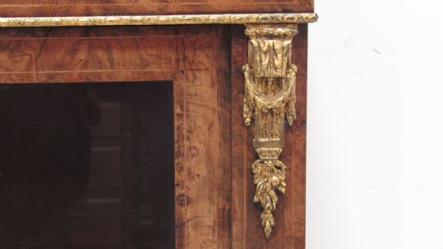 VICTORIAN INLAID PIER CABINET - ADDITIONAL PHOTO 1