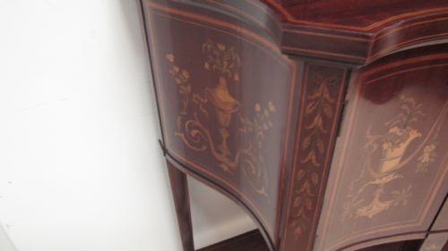 FABULOUS INLAID SECRETAIRE DISPLAY CABINET - ADDITIONAL PHOTO 10