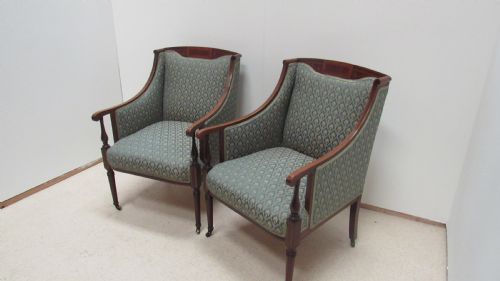 EDWARDIAN MAHOGANY INLAID SUITE - ADDITIONAL PHOTO 12