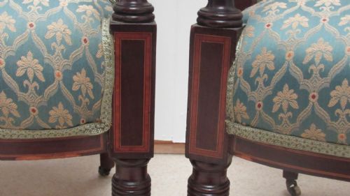 EDWARDIAN MAHOGANY INLAID SUITE - ADDITIONAL PHOTO 13