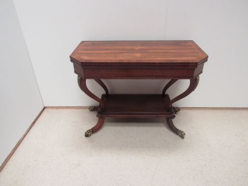 SUPERB REGENCY CARD TABLE - ADDITIONAL PHOTO 1
