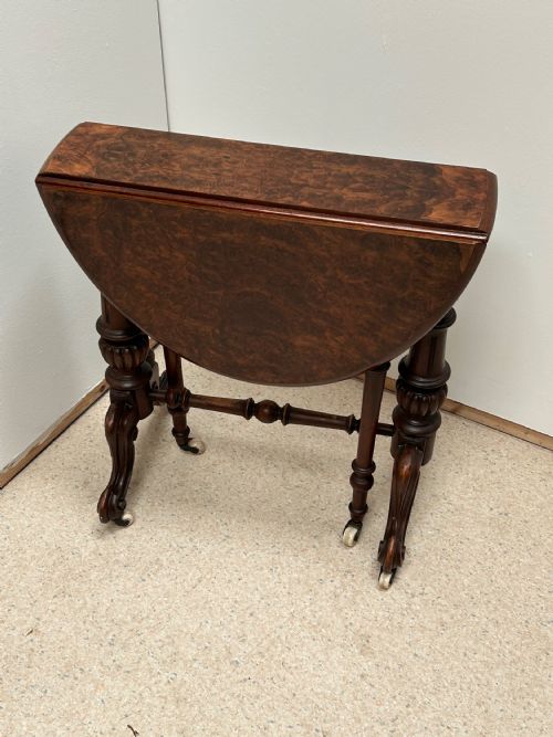SUPERB WALNUT BABY SUTHERLAND TABLE