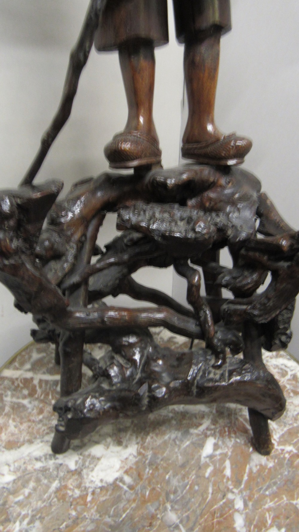 Chinese root carving of shou lao  View IV