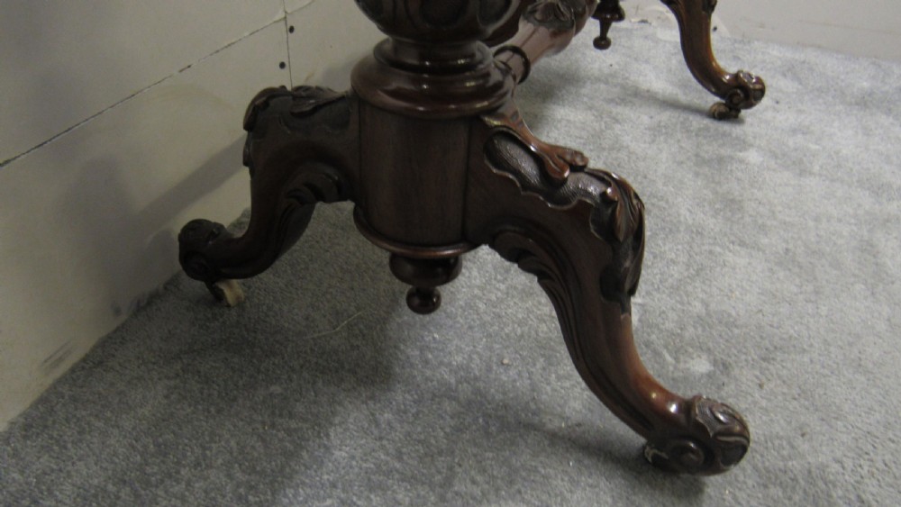 walnut victorian card table View V