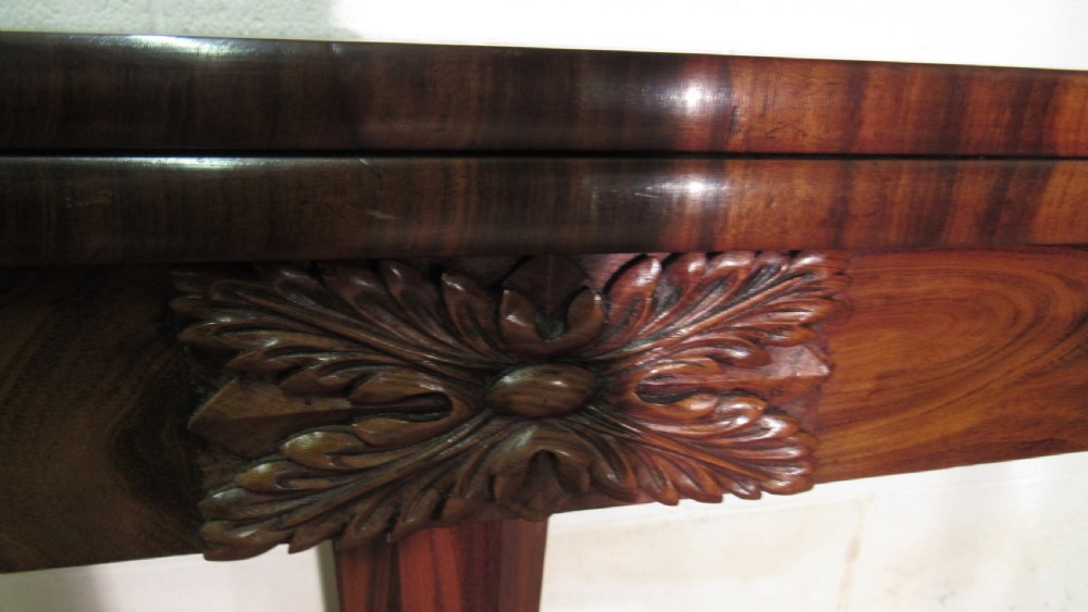 pair of mahogany late georgian card tables View VI