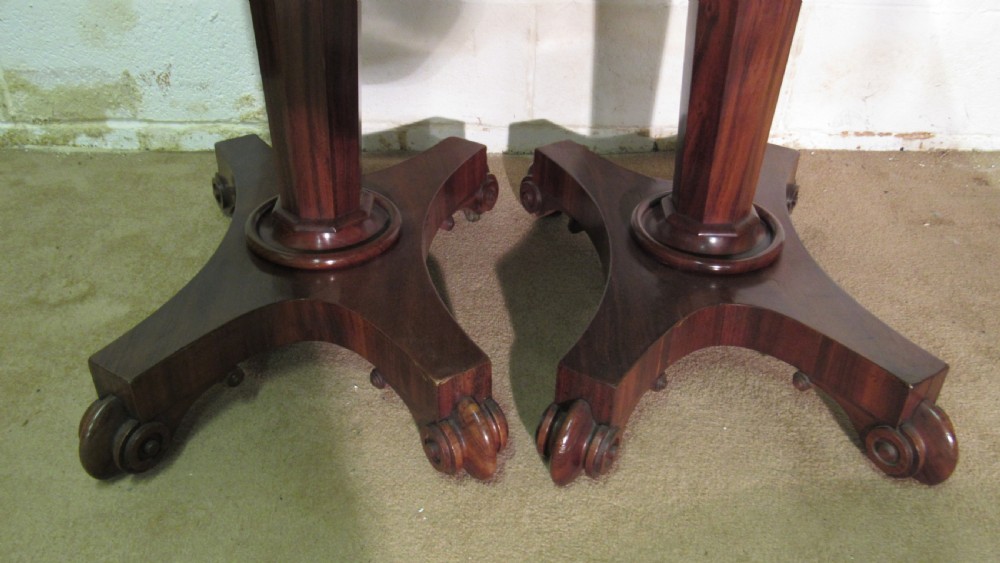 pair of mahogany late georgian card tables View XI