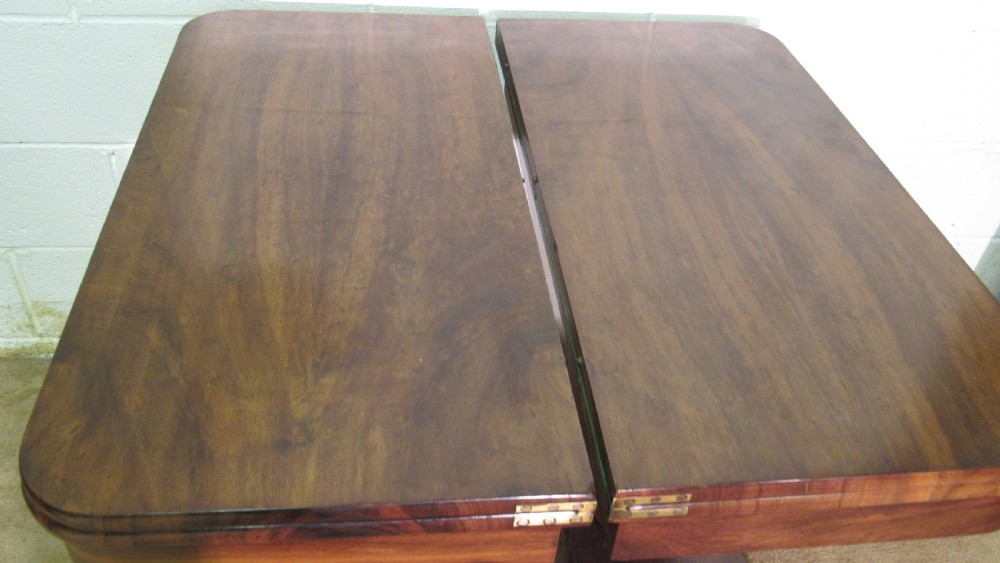 pair of mahogany late georgian card tables View XIII