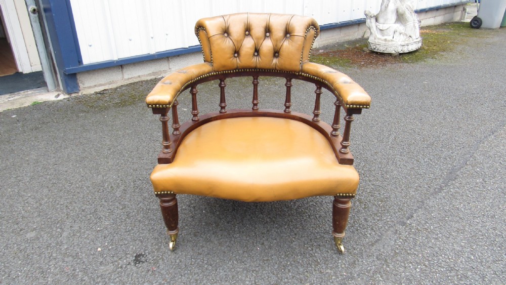 leather club armchair