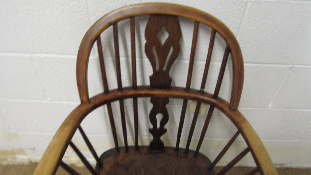 19thc fruitwood and elm Windsor chair View III