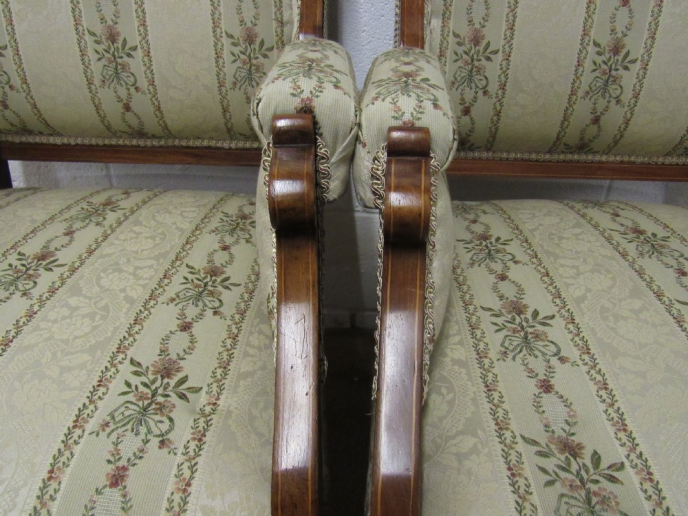 pair upholstered arm chairs View X