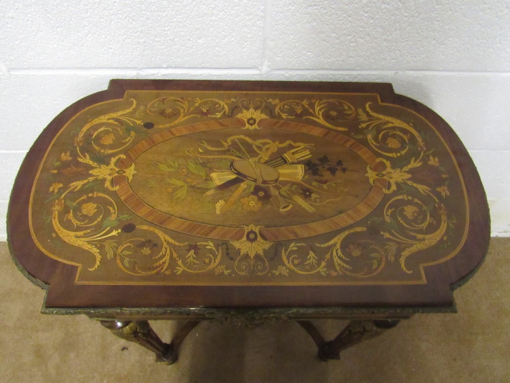 superb marquetry ladies jewelry and vanity table View II