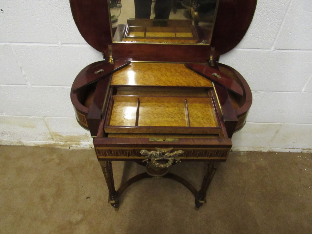 superb marquetry ladies jewelry and vanity table View X