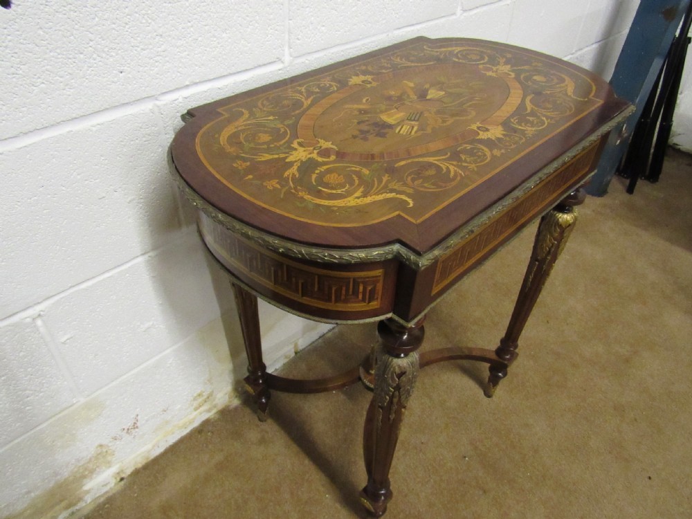 superb marquetry ladies jewelry and vanity table View XVI