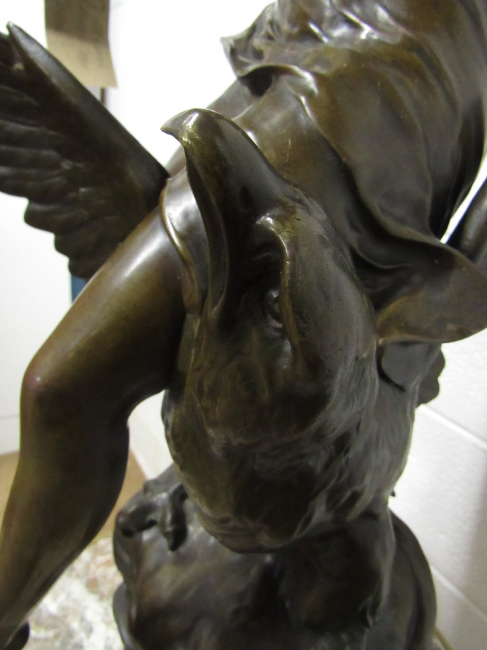 bronze lady on a eagle H Levasseur  View IV