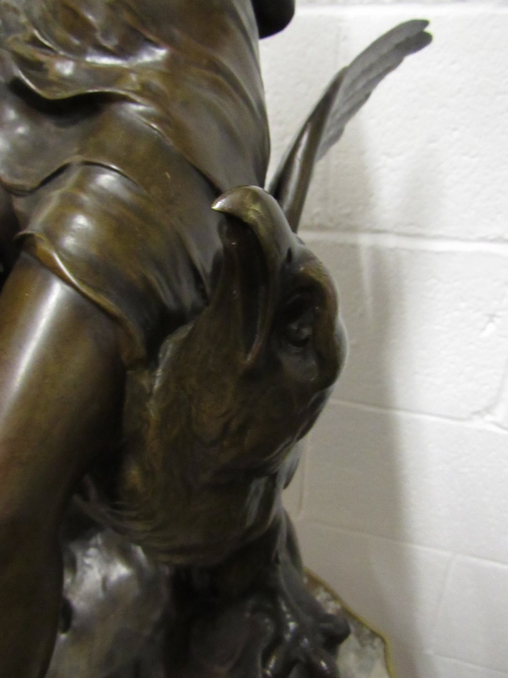 bronze lady on a eagle H Levasseur  View V