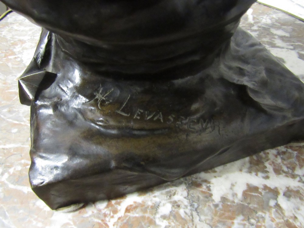bronze lady on a eagle H Levasseur  View VIII