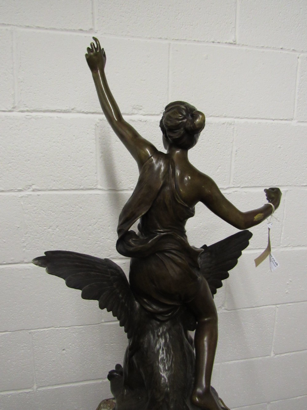bronze lady on a eagle H Levasseur  View X
