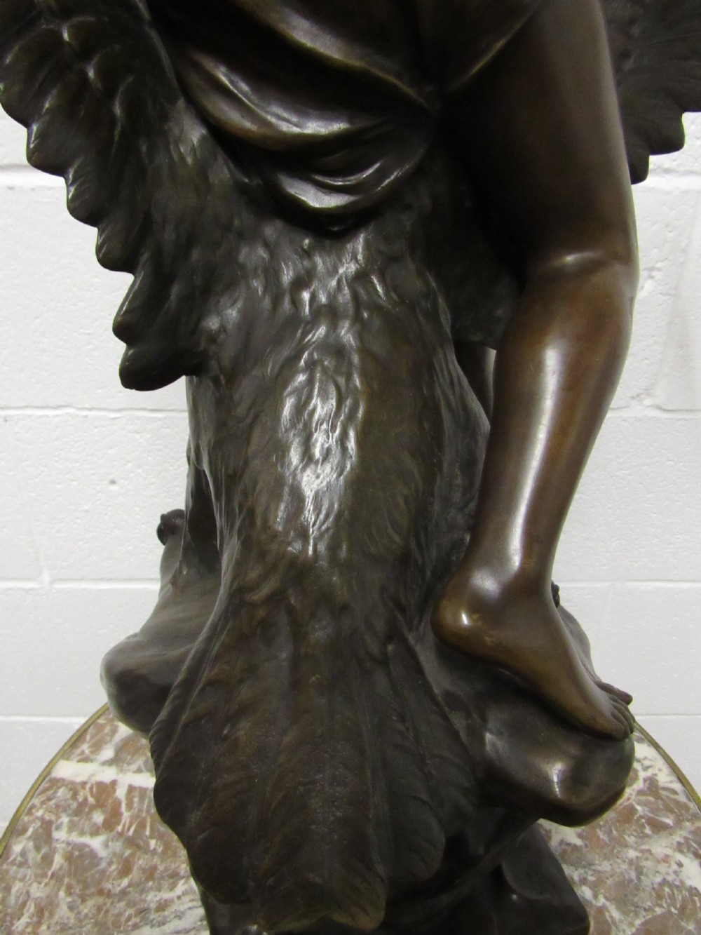 bronze lady on a eagle H Levasseur  View XII