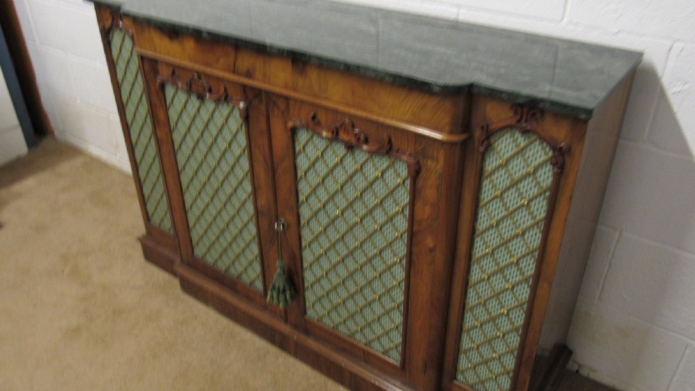 Victorian walnut side cabinet  View XII
