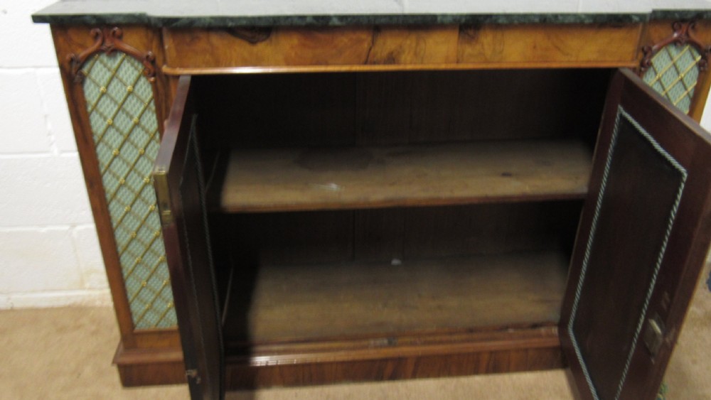 Victorian walnut side cabinet  View XIII