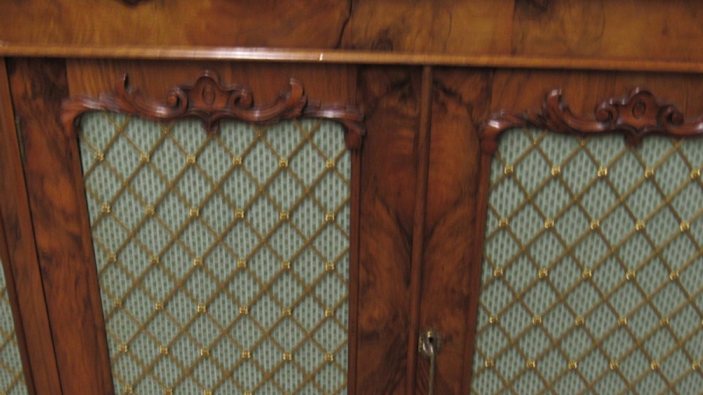Victorian walnut side cabinet  View XIV