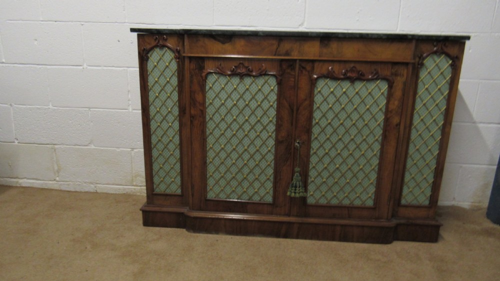 Victorian walnut side cabinet  View XVII