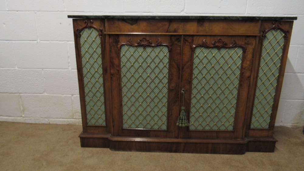 Victorian walnut side cabinet  View XVIII