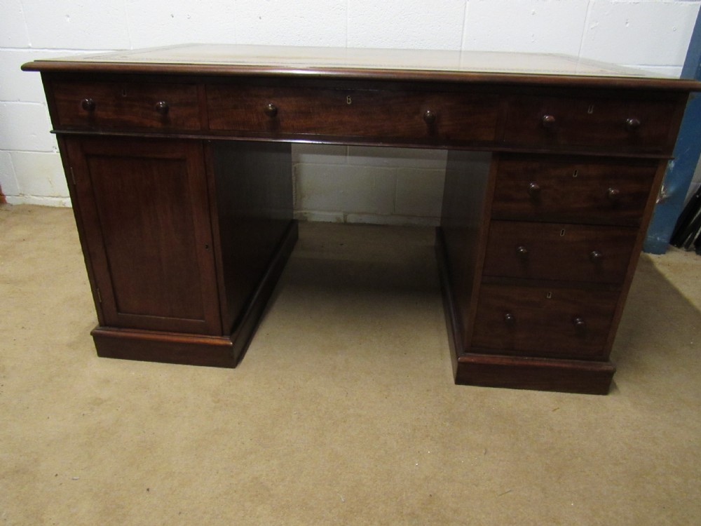superb early victorian partners desk