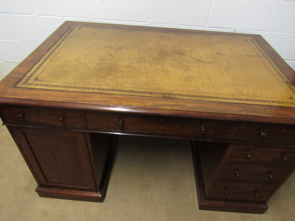 superb early victorian partners desk View III