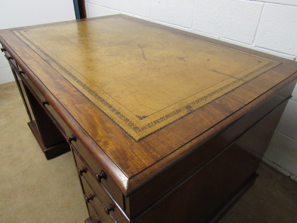 superb early victorian partners desk View IX