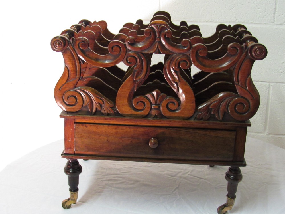 Victorian rosewood canterbury  View II