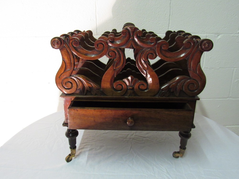 Victorian rosewood canterbury  View V