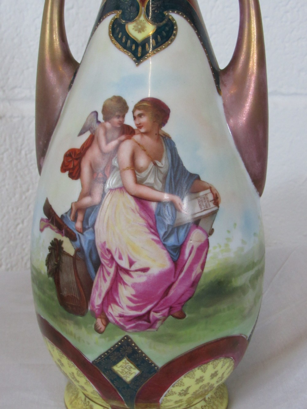 PAIR VIENNA VASES View III