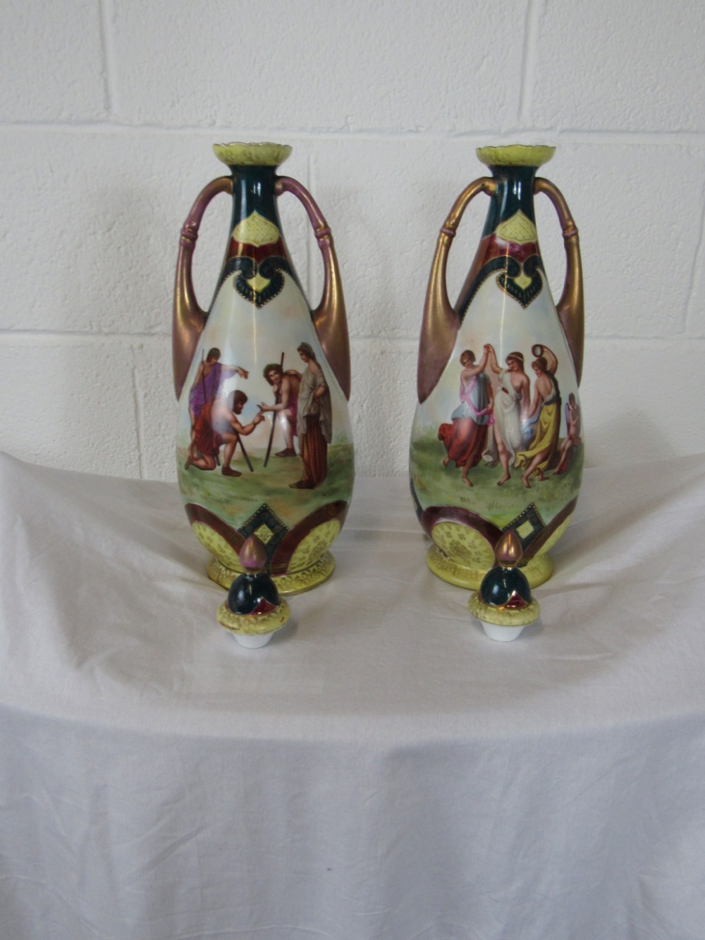 PAIR VIENNA VASES View VI