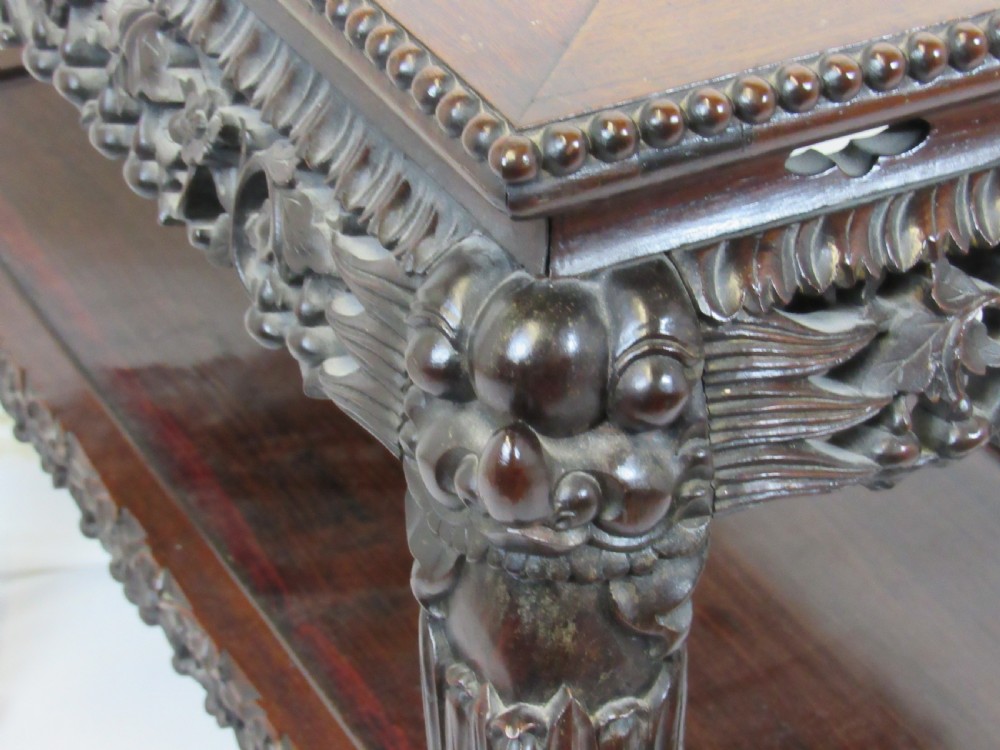 Chinese carved console table  circa  1870 View VI