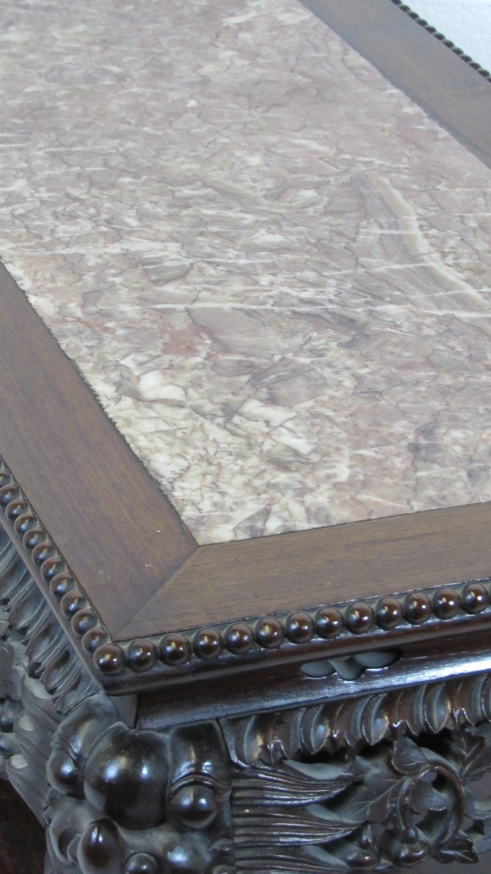 Chinese carved console table  circa  1870 View X