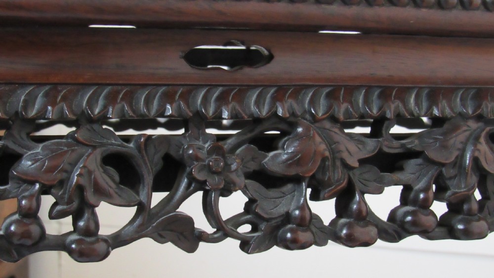 Chinese carved console table  circa  1870 View XXII