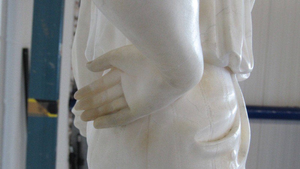 Marble and alabaster figure the fisher boy  View XII