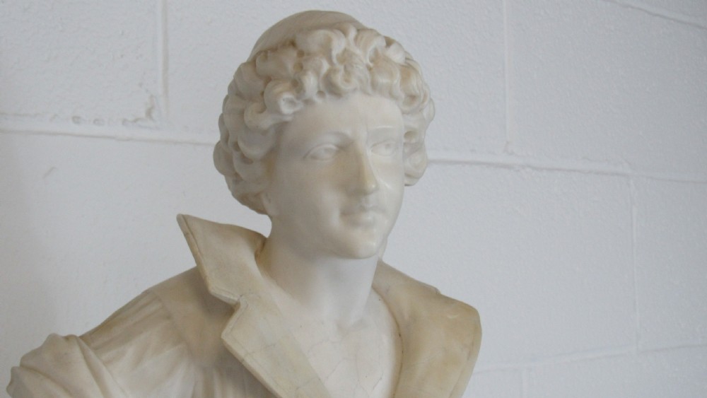 Marble and alabaster figure the fisher boy  View XVI