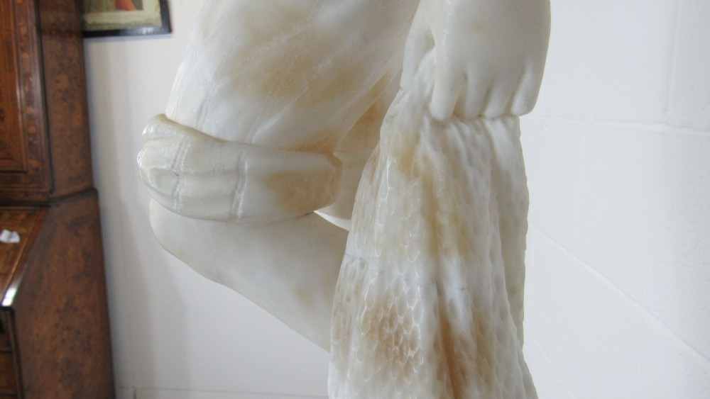 Marble and alabaster figure the fisher boy  View XVII