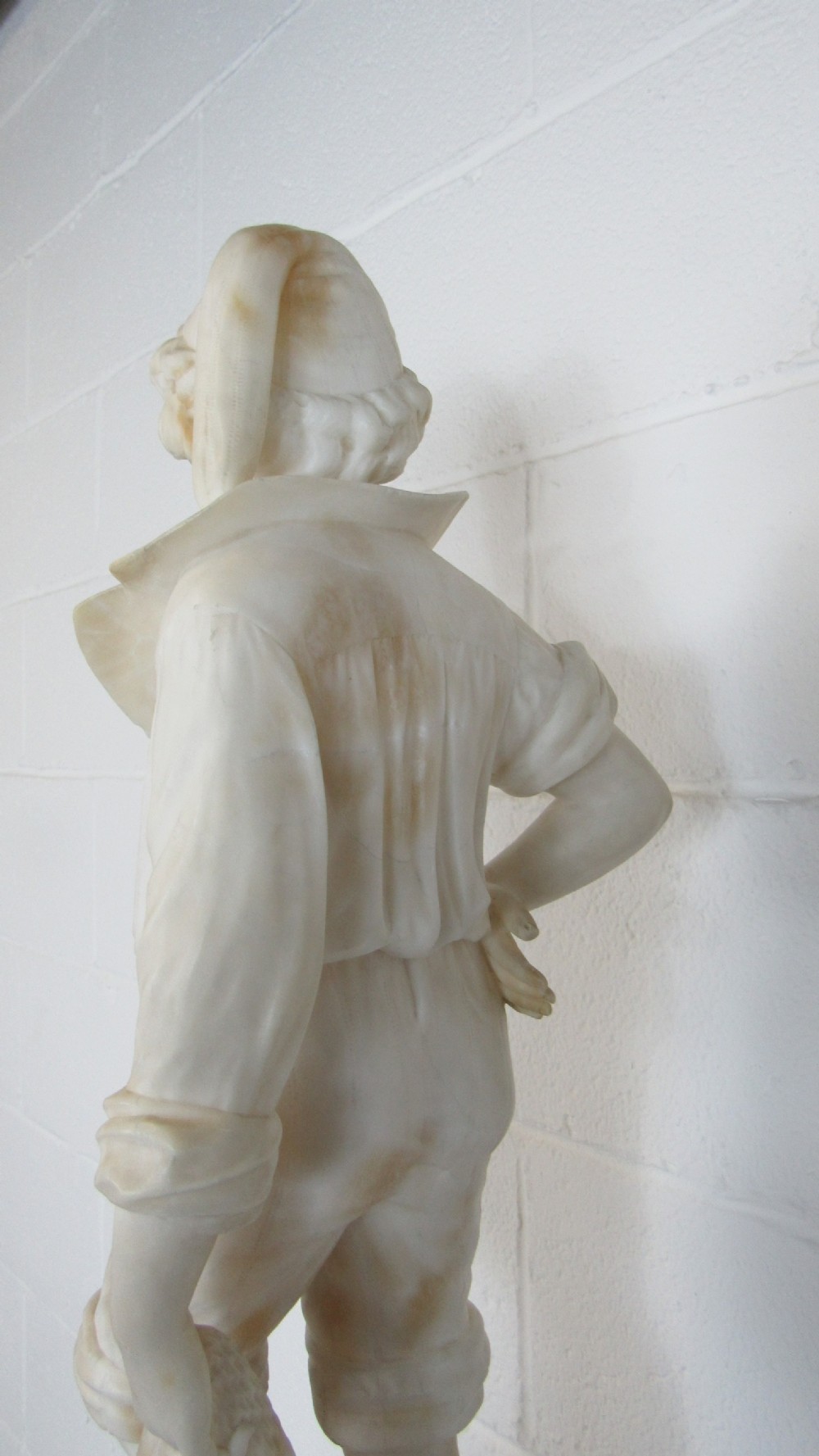 Marble and alabaster figure the fisher boy  View XX